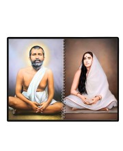 Swami Ramakrishna & Maa Sarada Devi Laminated Photo - 7x9 Inches, Divine Blessings For Home & Office And Temple Decoration (F16321)