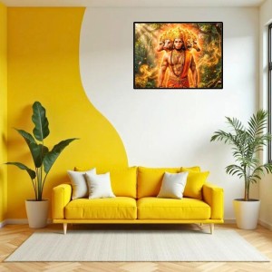 Lord Hanuman Laminated Photo - 11x13 Inches, Divine Blessings For Home & Office And Temple Decoration (F16079) Lord Hanuman Laminated Photo - 11x13 Inches, Divine Blessings For Home & Office And Temple Decoration (F16079)