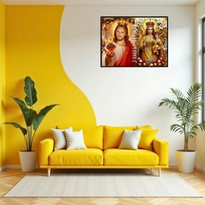 Jesus Lady Of Velankanni Laminated Photo - 7x9 Inches, Divine Blessings For Home & Office And Temple Decoration (F16198) Jesus Lady Of Velankanni Laminated Photo - 7x9 Inches, Divine Blessings For Home & Office And Temple Decoration (F16198)