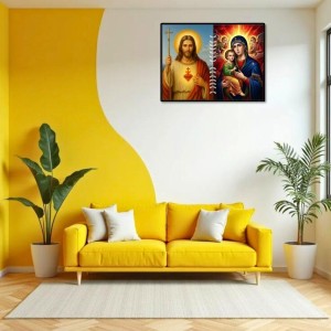 Jesus Lady Of Velankanni Laminated Photo - 9x11 Inches, Divine Blessings For Home & Office And Temple Decoration (F16207) Jesus Lady Of Velankanni Laminated Photo - 9x11 Inches, Divine Blessings For Home & Office And Temple Decoration (F16207)