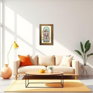 Lord Hanuman Digital Golden Balck Color Photo Frame | Hindu Religious Wall Decor | 16x22 Inches - Inspirational Wall Art For Office, Home Decor - Ideal Spiritual Gift (F16487) Lord Hanuman Digital Golden Balck Color Photo Frame | Hindu Religious Wall Decor | 16x22 Inches - Inspirational Wall Art For Office, Home Decor - Ideal Spiritual Gift (F16487)