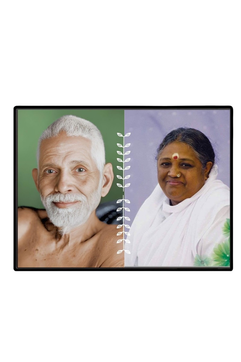 Ramana Maharshi Laminated Photo - 7x9 Inches, Divine Blessings For Home & Office And Temple Decoration (F16160)