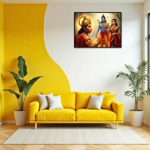 Lord RamSiya Laxman Laminated Photo - 9x11 Inches, Divine Blessings For Home & Office And Temple Decoration (F16112)