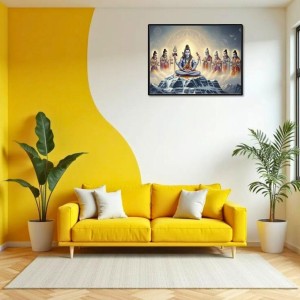 Lord Shiva Laminated Photo - 5x7 Inches, Divine Blessings For Home & Office And Temple Decoration (F16096)