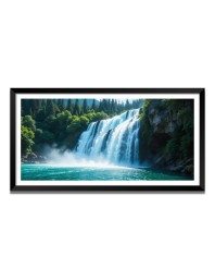 Nature Landscape Floating Frame Scenery Digital Print - (I5591) - 24x36 inch Modern Nature Wall Art for Living Room, Bedroom, Office, Hotels, Drawing Room