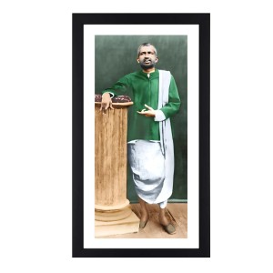 Sri Sri Thakur Ramkrishna Dev Colored Photo Frame |Divine Wall Art | Ideal for Home or Puja Room Déco