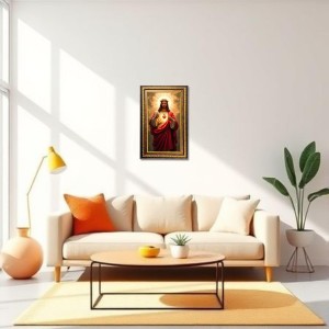 Lord Jesus Digital Golden Balck Color Photo Frame | Hindu Religious Wall Decor | 16x22 Inches - Inspirational Wall Art For Office, Home Decor - Ideal Spiritual Gift (F16760) Lord Jesus Digital Golden Balck Color Photo Frame | Hindu Religious Wall Decor | 16x22 Inches - Inspirational Wall Art For Office, Home Decor - Ideal Spiritual Gift (F16760)