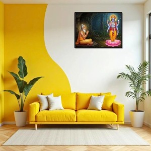 Lord Vishnu Laminated Photo - 5x7 Inches, Divine Blessings For Home & Office And Temple Decoration (F16060) Lord Vishnu Laminated Photo - 5x7 Inches, Divine Blessings For Home & Office And Temple Decoration (F16060)