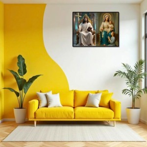 Jesus Christ-Our Lady Of Velankanni Laminated Photo - 7x9 Inches, Divine Blessings For Home & Office And Temple Decoration (F16373) Jesus Christ-Our Lady Of Velankanni Laminated Photo - 7x9 Inches, Divine Blessings For Home & Office And Temple Decoration (F16373)