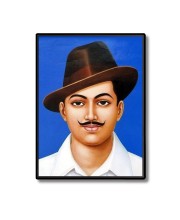 Bhagat Singh Laminated Photo - 5x7 Inches, Divine Blessings for Home & Office and Temple Decoration