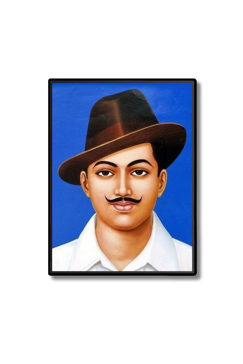 Bhagat Singh Laminated Photo - 5x7 Inches, Divine Blessings for Home & Office and Temple Decoration