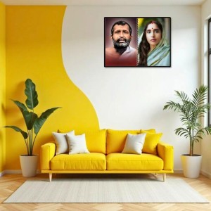 Swami Ramakrishna & Maa Sarada Devi Laminated Photo - 7x9 Inches, Divine Blessings For Home & Office And Temple Decoration (F16318)