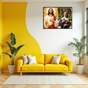 Jesus Christ-St. Therese Of Lisieux Laminated Photo - 7x9 Inches, Divine Blessings For Home & Office And Temple Decoration (F16248) Jesus Christ-St. Therese Of Lisieux Laminated Photo - 7x9 Inches, Divine Blessings For Home & Office And Temple Decoration (F16248)
