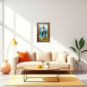 Lord Jesus Digital Golden Balck Color Photo Frame | Hindu Religious Wall Decor | 16x22 Inches - Inspirational Wall Art For Office, Home Decor - Ideal Spiritual Gift (F16733) Lord Jesus Digital Golden Balck Color Photo Frame | Hindu Religious Wall Decor | 16x22 Inches - Inspirational Wall Art For Office, Home Decor - Ideal Spiritual Gift (F16733)
