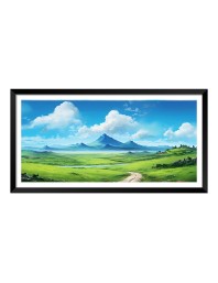 Nature Landscape Floating Frame Scenery Digital Print - (I5902) - 18x36 inch Modern Nature Wall Art for Living Room, Bedroom, Office, Hotels, Drawing Room