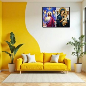 Jesus Lady Of Velankanni Laminated Photo - 7x9 Inches, Divine Blessings For Home & Office And Temple Decoration (F16212) Jesus Lady Of Velankanni Laminated Photo - 7x9 Inches, Divine Blessings For Home & Office And Temple Decoration (F16212)