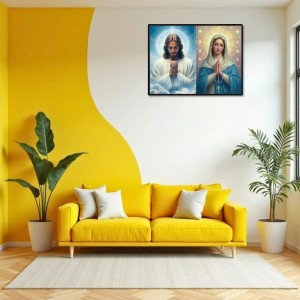 Jesus Christ-Our Lady Of Grace Laminated Photo - 7x9 Inches, Divine Blessings For Home & Office And Temple Decoration (F16425) Jesus Christ-Our Lady Of Grace Laminated Photo - 7x9 Inches, Divine Blessings For Home & Office And Temple Decoration (F16425)
