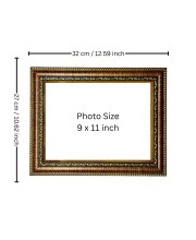 HiTechMart Anukul Chandra Thakur (Anukulchandra Chakravarty) Spiritual Wall Photo Frame – Divine Portrait for Home Temple, Pooja Room & Spiritual Decor – Vintage Style Framed Picture (9 x 11 inch)
