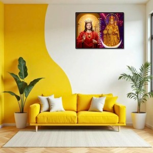 Jesus Lady Of Velankanni Laminated Photo - 9x11 Inches, Divine Blessings For Home & Office And Temple Decoration (F16204) Jesus Lady Of Velankanni Laminated Photo - 9x11 Inches, Divine Blessings For Home & Office And Temple Decoration (F16204)