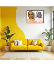 Swami Sivananda Swami Sacchidanandaji Laminated Photo - 13x15 Inches, Divine Blessings For Home & Office And Temple Decoration (F16155)