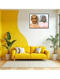 Swami Sivananda Swami Sacchidanandaji Laminated Photo - 11x13 Inches, Divine Blessings For Home & Office And Temple Decoration (F16155)