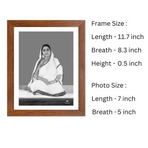 Boroma Black and White Photo for Home, Puja room, Office, or Gallery & Wall Art