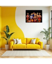 Lord RamSiya Laminated Photo - 9x11 Inches, Divine Blessings For Home & Office And Temple Decoration (F16091)