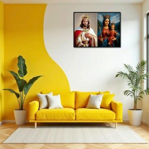 Jesus Christ-Our Lady Of Good Health Laminated Photo - 7x9 Inches, Divine Blessings For Home & Office And Temple Decoration (F16356) Jesus Christ-Our Lady Of Good Health Laminated Photo - 7x9 Inches, Divine Blessings For Home & Office And Temple Decoration (F16356)