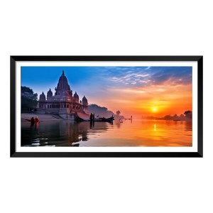 Nature Landscape Floating Frame Scenery Digital Print - (I5882) - 24x48 inch Modern Nature Wall Art for Living Room, Bedroom, Office, Hotels, Drawing Room Nature Landscape Floating Frame Scenery Digital Print - (I5882) - 24x48 inch Modern Nature Wall Art for Living Room, Bedroom, Office, Hotels, Drawing Room