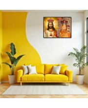 Jesus Lady Of Velankanni Laminated Photo - 7x9 Inches, Divine Blessings For Home & Office And Temple Decoration (F16202)