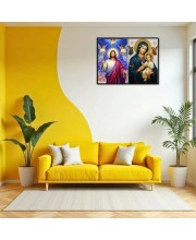 Jesus Christ-Our Lady Of Perpetual Help Laminated Photo - 7x9 Inches, Divine Blessings For Home & Office And Temple Decoration (F16367)