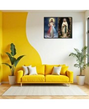 Jesus Christ-Immaculate Conception Laminated Photo - 7x9 Inches, Divine Blessings For Home & Office And Temple Decoration (F16445)