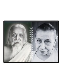 Sri Aurobindo & The Mother Laminated Photo - 7x9 Inches, Divine Blessings For Home & Office And Temple Decoration (F16151)