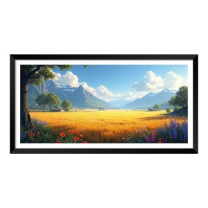 Nature Landscape Floating Frame Scenery Digital Print - (I5901) - 18x36 inch Modern Nature Wall Art for Living Room, Bedroom, Office, Hotels, Drawing Room Nature Landscape Floating Frame Scenery Digital Print - (I5901) - 18x36 inch Modern Nature Wall Art for Living Room, Bedroom, Office, Hotels, Drawing Room