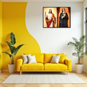 Jesus Christ-Our Lady Of Sorrows Laminated Photo - 7x9 Inches, Divine Blessings For Home & Office And Temple Decoration (F16299) Jesus Christ-Our Lady Of Sorrows Laminated Photo - 7x9 Inches, Divine Blessings For Home & Office And Temple Decoration (F16299)