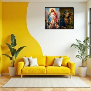 Jesus Lady Of Velankanni Laminated Photo - 9x11 Inches, Divine Blessings For Home & Office And Temple Decoration (F16211) Jesus Lady Of Velankanni Laminated Photo - 9x11 Inches, Divine Blessings For Home & Office And Temple Decoration (F16211)