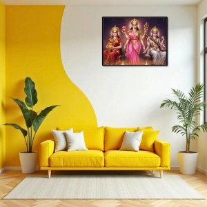 Maa Laxmi Parvti Saraswati Laminated Photo - 7x9 Inches, Divine Blessings For Home & Office And Temple Decoration (F16106) Maa Laxmi Parvti Saraswati Laminated Photo - 7x9 Inches, Divine Blessings For Home & Office And Temple Decoration (F16106)