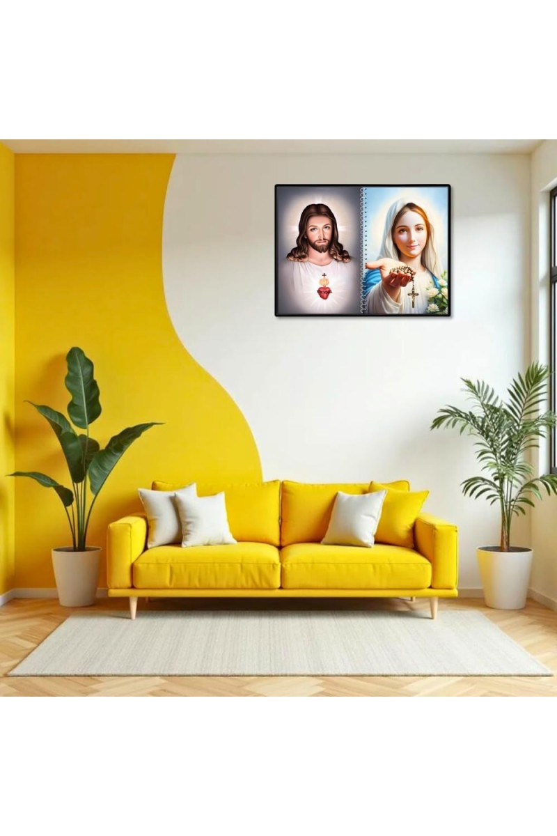 Jesus Christ-Immaculate ConceptionJesus Christ-Immaculate Conception Laminated Photo - 7x9 Inches, Divine Blessings For Home & Office And Temple Decoration (F16440)