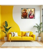 Jesus Lady Of FatimaLaminated Photo - 5x7 Inches, Divine Blessings For Home & Office And Temple Decoration (F16216)