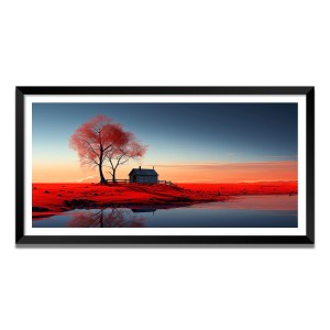 Nature Landscape Floating Frame Scenery Digital Print - (I5537) - 18x36 inch Modern Nature Wall Art for Living Room, Bedroom, Office, Hotels, Drawing Room Nature Landscape Floating Frame Scenery Digital Print - (I5537) - 18x36 inch Modern Nature Wall Art for Living Room, Bedroom, Office, Hotels, Drawing Room