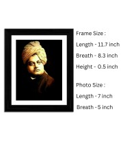 Swami Vivekananda Colored Photo | Inspirational Hindu Guru Wall Art for Home & Office|Divine Spiritual Decor for Meditation & Study| Inspirational and Spiritual Decoration|Idea