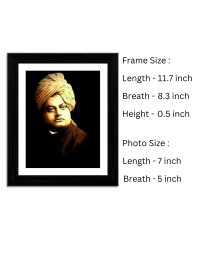 Swami Vivekananda Colored Photo | Inspirational Hindu Guru Wall Art for Home & Office|Divine Spiritual Decor for Meditation & Study| Inspirational and Spiritual Decoration|Idea