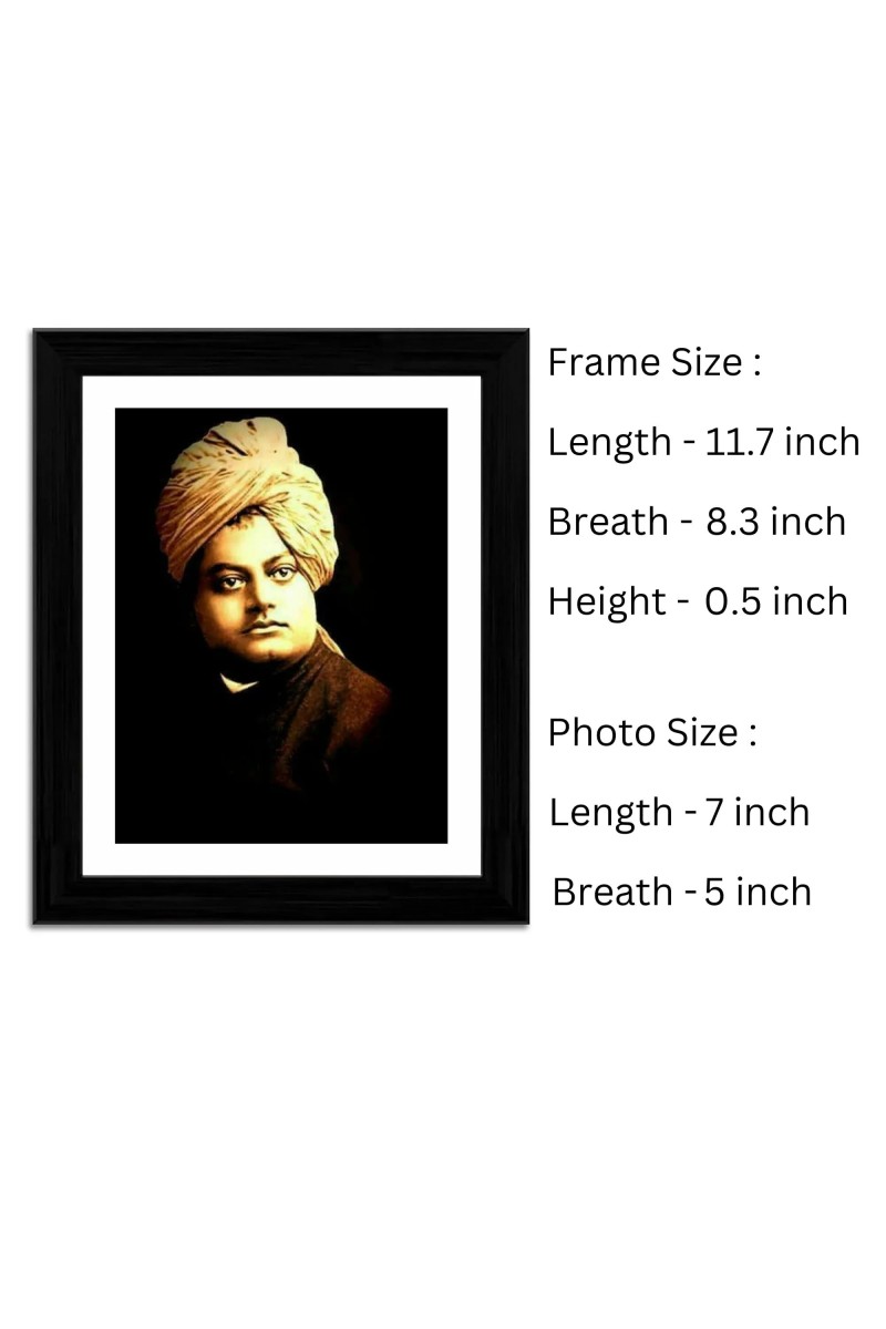 Swami Vivekananda Colored Photo | Inspirational Hindu Guru Wall Art for Home & Office|Divine Spiritual Decor for Meditation & Study| Inspirational and Spiritual Decoration|Idea