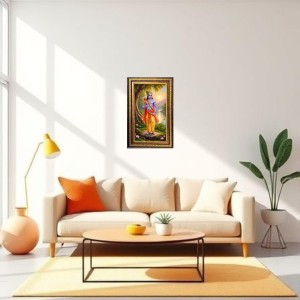 Lord Krishna Digital Golden Balck Color Photo Frame | Hindu Religious Wall Decor | 12x18 Inches - Inspirational Wall Art For Office, Home Decor - Ideal Spiritual Gift (F16855) Lord Krishna Digital Golden Balck Color Photo Frame | Hindu Religious Wall Decor | 12x18 Inches - Inspirational Wall Art For Office, Home Decor - Ideal Spiritual Gift (F16855)