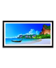 Nature Landscape Floating Frame Scenery Digital Print - (I5862) - 12x24 inch Modern Nature Wall Art for Living Room, Bedroom, Office, Hotels, Drawing Room