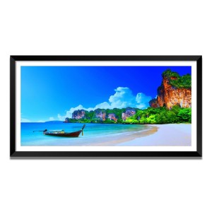Nature Landscape Floating Frame Scenery Digital Print - (I5862) - 18x36 inch Modern Nature Wall Art for Living Room, Bedroom, Office, Hotels, Drawing Room