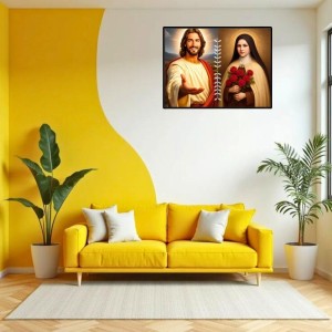 Jesus Christ-St. Therese Of Lisieux Laminated Photo - 7x9 Inches, Divine Blessings For Home & Office And Temple Decoration (F16247) Jesus Christ-St. Therese Of Lisieux Laminated Photo - 7x9 Inches, Divine Blessings For Home & Office And Temple Decoration (F16247)