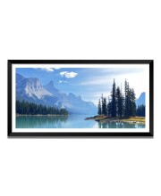 Nature Landscape Floating Frame Scenery Digital Print - (I5555) - 18x36 inch Modern Nature Wall Art for Living Room, Bedroom, Office, Hotels, Drawing Room