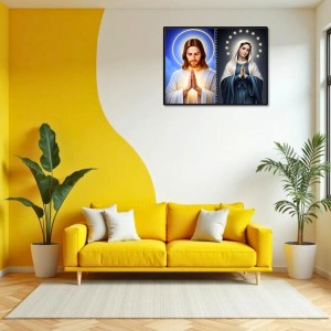 Jesus Christ-Our Lady Of Grace Laminated Photo - 7x9 Inches, Divine Blessings For Home & Office And Temple Decoration (F16419) Jesus Christ-Our Lady Of Grace Laminated Photo - 7x9 Inches, Divine Blessings For Home & Office And Temple Decoration (F16419)