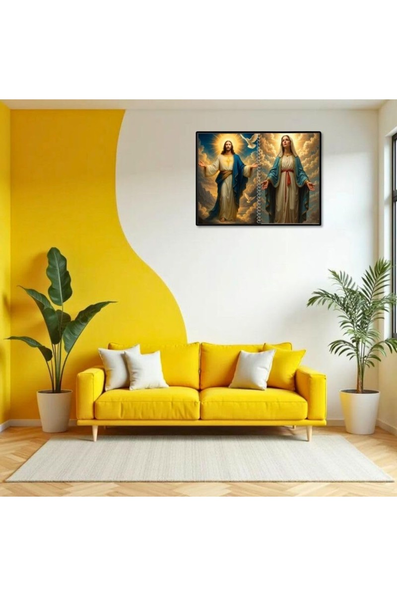 Jesus Christ - Immaculate Conception Laminated Photo - 13x15 Inches, Divine Blessings For Home & Office And Temple Decoration (F16444)